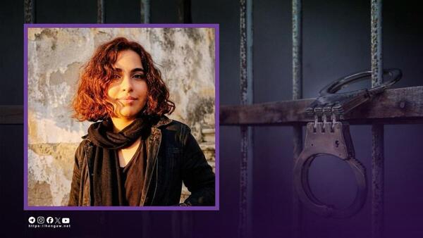 تصویر مستند منتشرشده همراه گزارش Hengaw Organization for Human Rights: Mahshad Keshani rearrested after release in January protest case