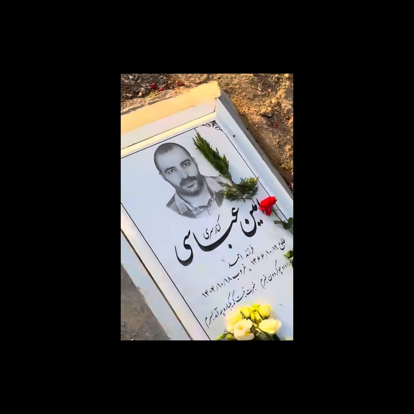 تصویر ثبت‌شده امین عباسی کنارسری